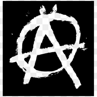 Anarchysign Clip Art Free Vector - White Anarchy Symbol Png Transparent Png