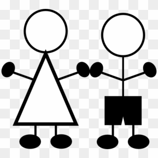 Boy And Girl Stick Figure Clipart