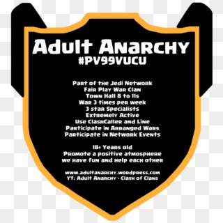 Adult Anarchy Family Of Clans Official Recruiting Thread - Graphic Design Clipart