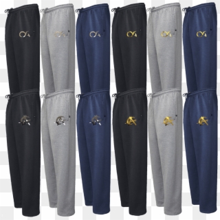 Premium Fleece Sweatpants By Oa Apparel- Metallic Logos - Pocket Clipart