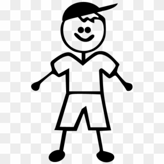 Decal - One Boy Stick Figure Clipart