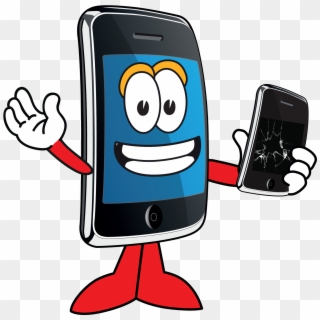Mascot Broken Phone - Phone Repair Png Clipart