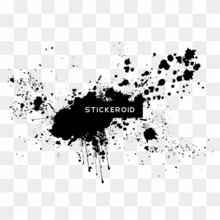 Paint Splash Black And White , Png Download Clipart