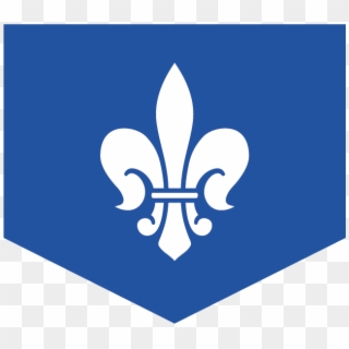 Blue Flag With A Black, Medieval Fleur De Lis Design - Medieval Times Blue Knight Symbol Clipart