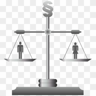 Horizontal, Justice, Right, Law, Case Law, Court - Gender Equality Clipart