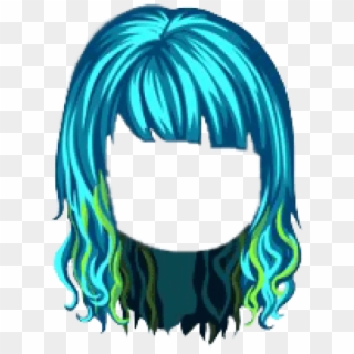 Free Png Turquoise Ninja Tribute Hair Png - Ninja Hair Png Clipart
