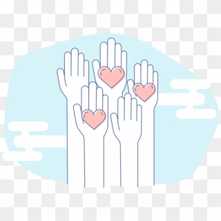 Jukebox Hands And Hearts - Illustration Clipart