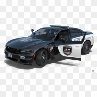 3 Dodge Charger Police Car Rigged Royalty-free 3d Model Clipart