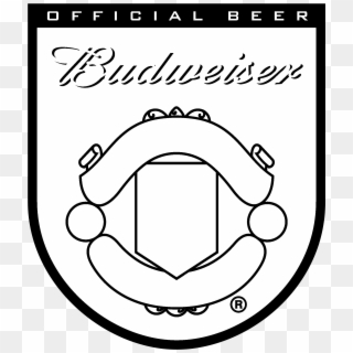Budweiser Manchester United Logo Black And White - Logo Manchester United A Colorier Clipart