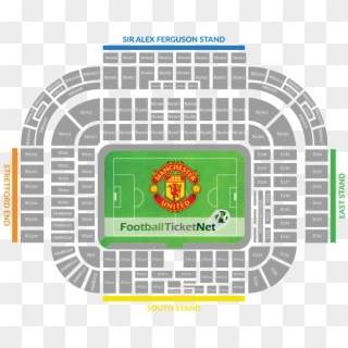 Manchester United Vs Manchester City Football Tickets - Man Utd Seating Plan Clipart