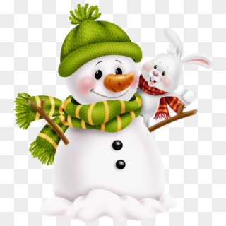 Snowman Clipart, Christmas Clipart, Mary Christmas, - Bonhomme De Neige Dessin Couleur - Png Download