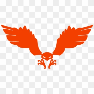 Orange Hawk Logo Clipart
