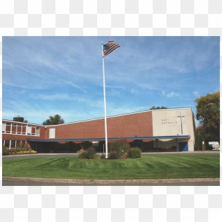 East Catholic High School Building Clipart