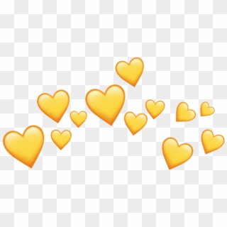 Emoji Crown Png - Yellow Heart Emoji Crown Clipart