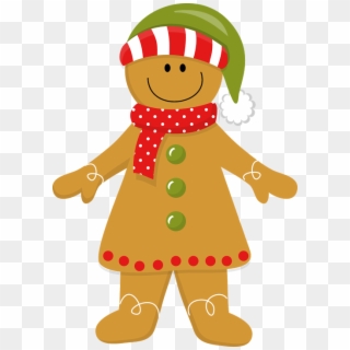 Christmas Gingerbread Girl * - Christmas Gingerbread Man Clip Art - Png Download