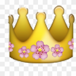 Flower Emoji Png - Ios Emoji Crown Png Clipart