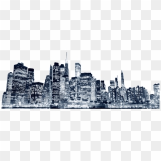 New York Skyline Png - New York City Psd Clipart