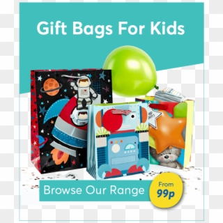 Gift Bags And Wrap For Kids - Cartoon Clipart