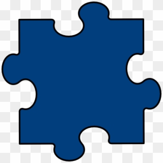 Deep Blue Puzzle Piece Svg Clip Arts 600 X 600 Px - Png Download