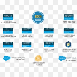 Certified Salesforce Team With Salesforce Accreditation - Salesforce.com Clipart