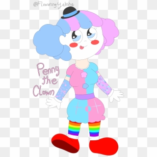 Clown Oc Original Character Penny Penny The Clown Cute - Cartoon Clipart