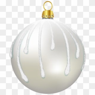 White Christmas Ornaments, Christmas Clipart, Christmas - Christmas Ornament - Png Download