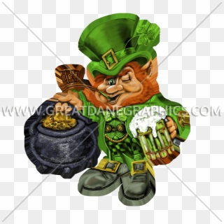 Leprechaun Pot Of Gold - Angry Leprechaun With Pot Of Gold Clipart