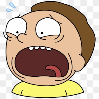 Morty Face Png - Rick And Morty Scared Face Clipart