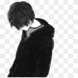 Girl And Alone Buscar - Sad Anime Boy Png Clipart