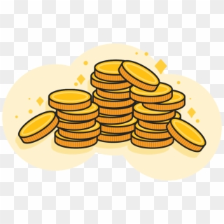 Large Pile Of Gold Coins - Money Clipart