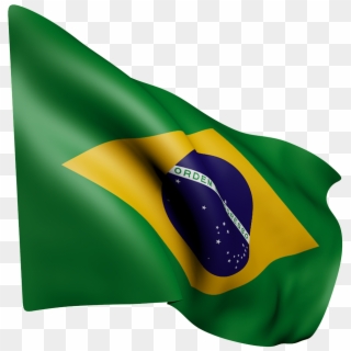 Flag Brazil Green - Bandeira Do Brasil Com Fundo Transparente Clipart
