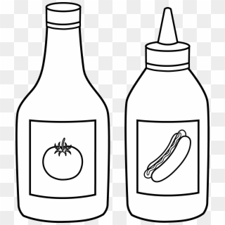 Jpg Black And White Download Inspirational Of Jug Clipart - Ketchup Bottle Clipart Black And White - Png Download