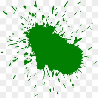 Transparent Green Paint Splatter - Green Paint Splat Png Clipart