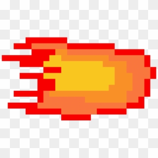 Fireball Clipart Pixel Sprite - Fireball Png Gif Pixel Transparent Png
