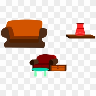 Clipart Sofas - Couch - Png Download