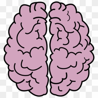 Brain, Organ, Head, Mind, Gray Matter, Creativeness - Brain Outline No Background Clipart