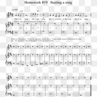 Homework - Pokemon Route 113 Piano Sheet Music Clipart