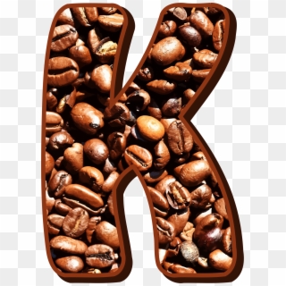 Big Image - Coffee Beans In Letter Clipart