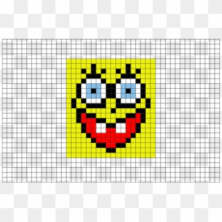 Sponge Bob Face Pixel Art From Brikbook - Pixel Spongebob Clipart