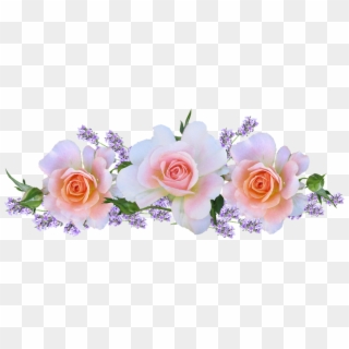 Roses, Pink, Arrangement, With Lavender - Arranjos De Flores Png Clipart