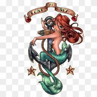 Mermaid Tattoo Designs - Ariel Little Mermaid Pinup Clipart