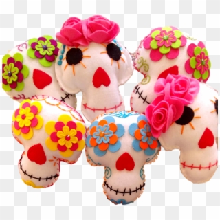 Toy Plush Sugar Skull Pillows Large - Baby Toys Clipart