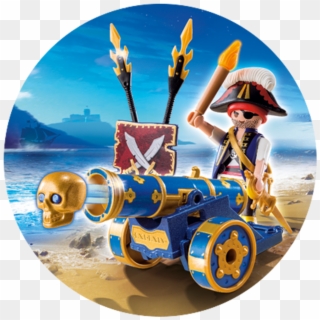 Blue Interactive Cannon With Pirate 6164 , Png Download Clipart