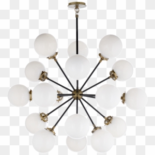 White Ball Chandelier Png Element - Chandelier Clipart