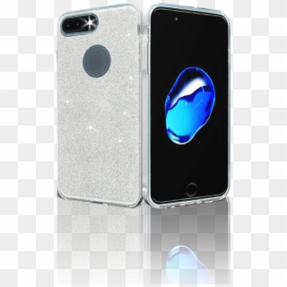 Iphone 7 Plus/8 Plus Mm Glitter Hybrid Silver - Smartphone Clipart