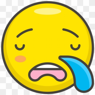 Sleepy Face Emoji - Smiley Clipart
