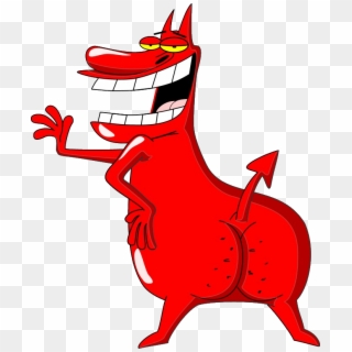 Demon - Cow And Chicken Red Guy Clipart
