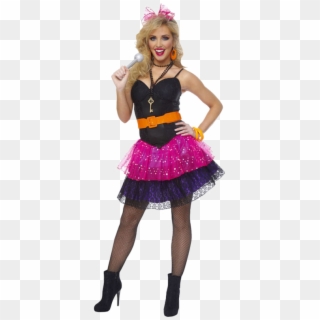 80's Fashion Party Girl Png Photoshop Tutu 80s Girl - 80's Cyndi Lauper Clipart
