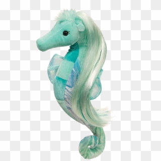 Nina Aqua Seahorse - Seahorse Plush Clipart
