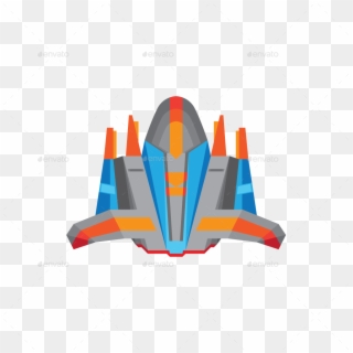 Vector Space Spaceship - Spaceship Sprite Clipart